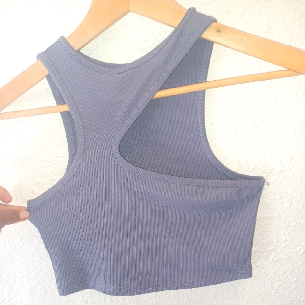 SHEIN ONE SHOULDER CROP TOP
